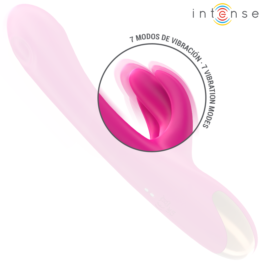 INTENSE - BRITNEY MULTIFUNCTION RABBIT VIBRATOR 23 CM PINK - My naughty haven #