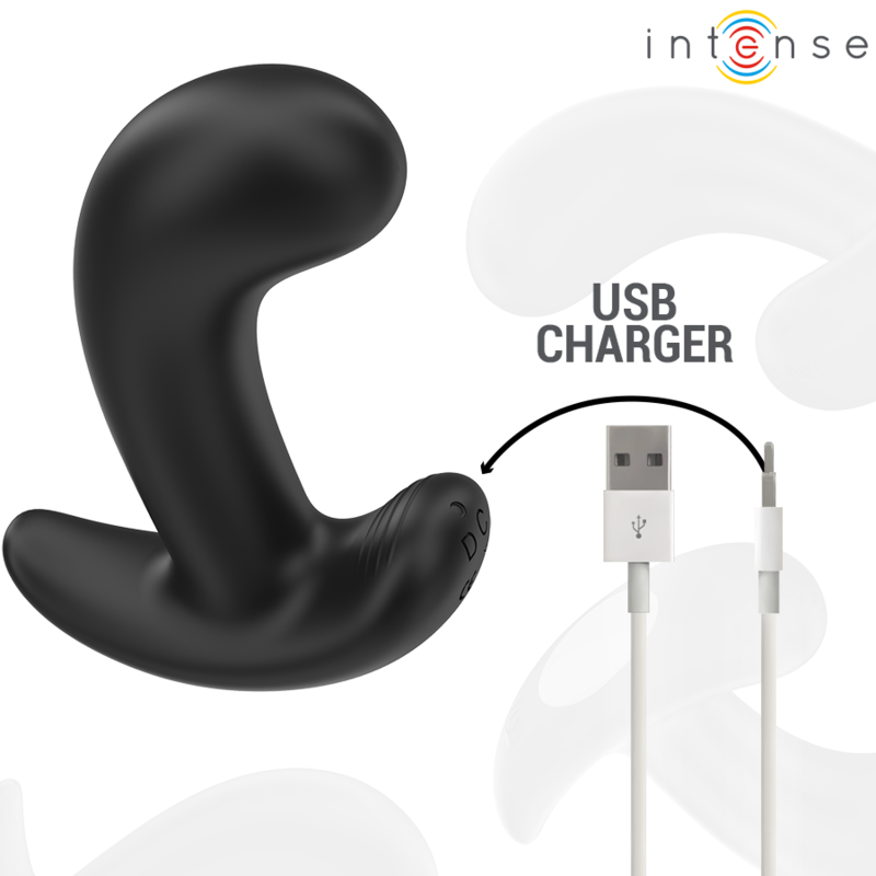 INTENSE - CHANDLER ANAL PLUG 10 VIBRATIONS BLACK REMOTE CONTROL - My naughty haven #