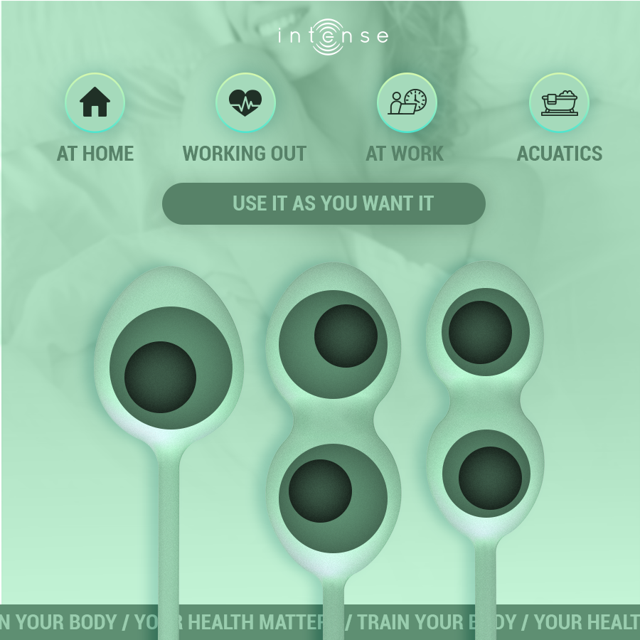 INTENSE - CHARLI KEGEL BALL KIT LIGHT JADE GREEN - My naughty haven #