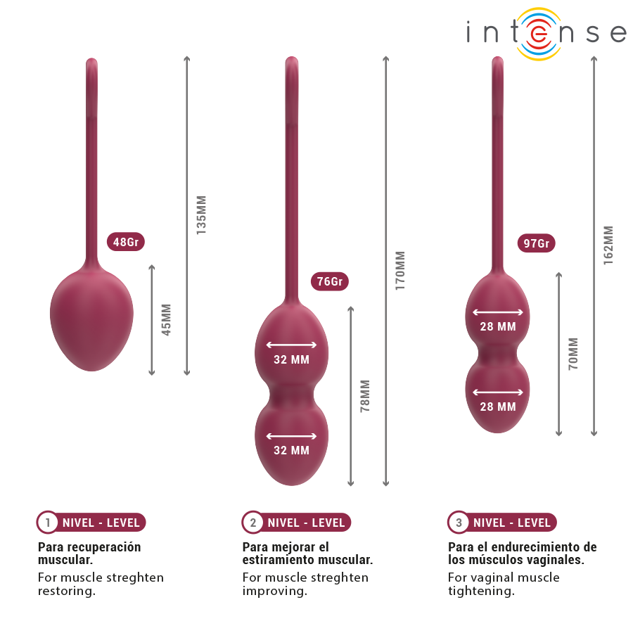 INTENSE - CHARLI KEGEL BALL KIT VIOLET - My naughty haven #