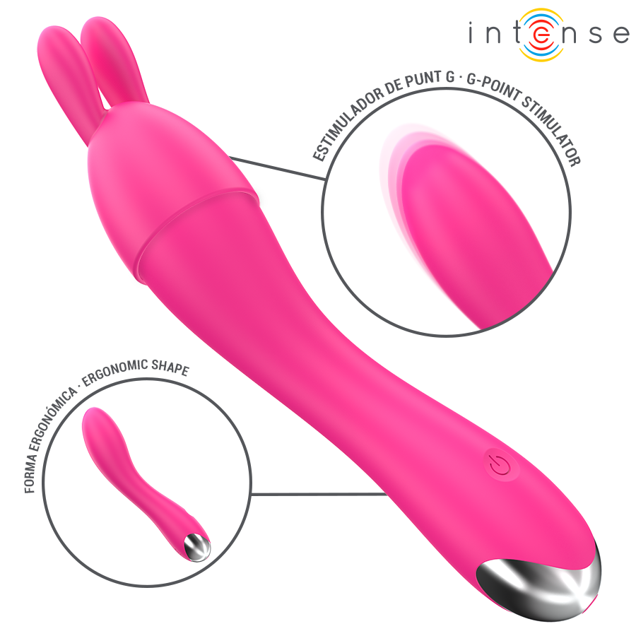 INTENSE - CHER VIBRATOR WITH 20 PATTERNS AND INTERCHANGEABLE HEADS - My naughty haven #