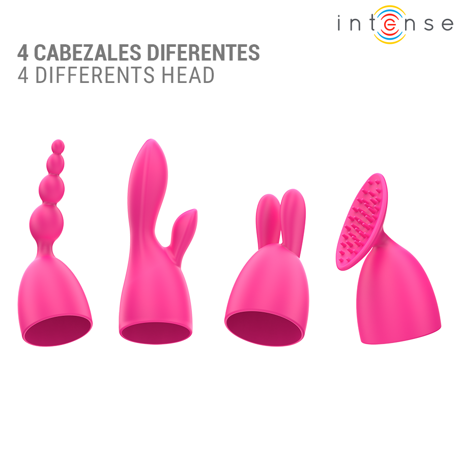 INTENSE - CHER VIBRATOR WITH 20 PATTERNS AND INTERCHANGEABLE HEADS - My naughty haven #