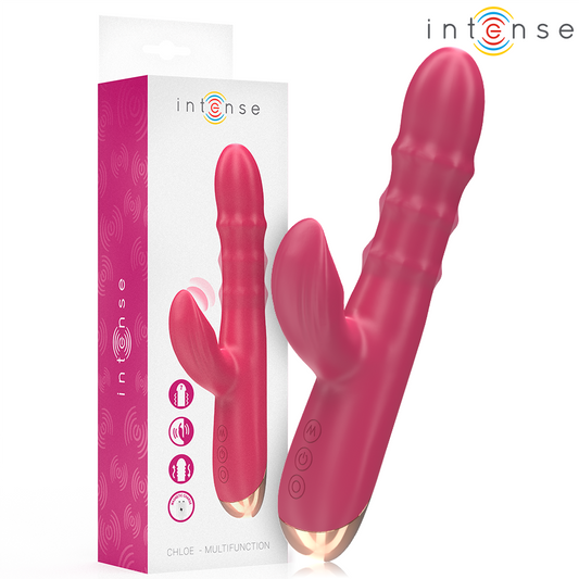 INTENSE - CHLOE MULTIFUNCTION VIBRATOR 3 IN 1 RED - My naughty haven #