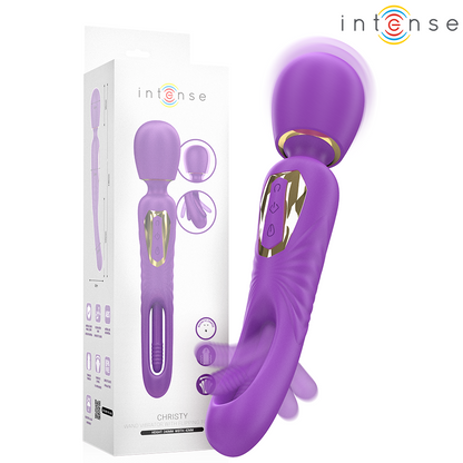 INTENSE - CHRISTY VIBRATING WAND WITH FLIPPING TONGUE - My naughty haven #