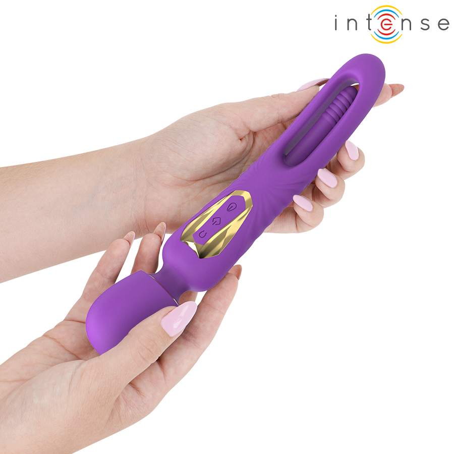 INTENSE - CHRISTY VIBRATING WAND WITH FLIPPING TONGUE - My naughty haven #