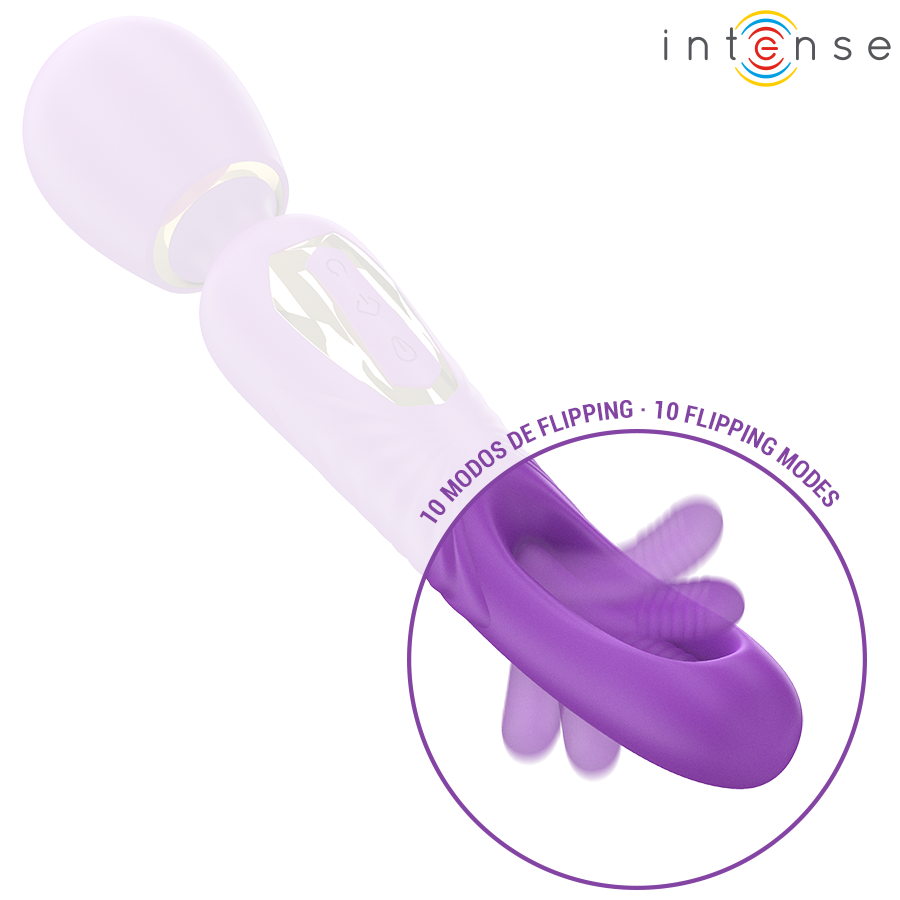 INTENSE - CHRISTY VIBRATING WAND WITH FLIPPING TONGUE - My naughty haven #