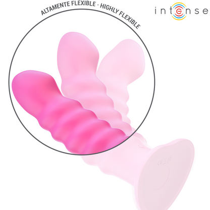 INTENSE - CINDY VIBRATOR SIZE L SPIRAL DESIGN 10 VIBRATIONS PINK REMOTE CONTROL - My naughty haven #