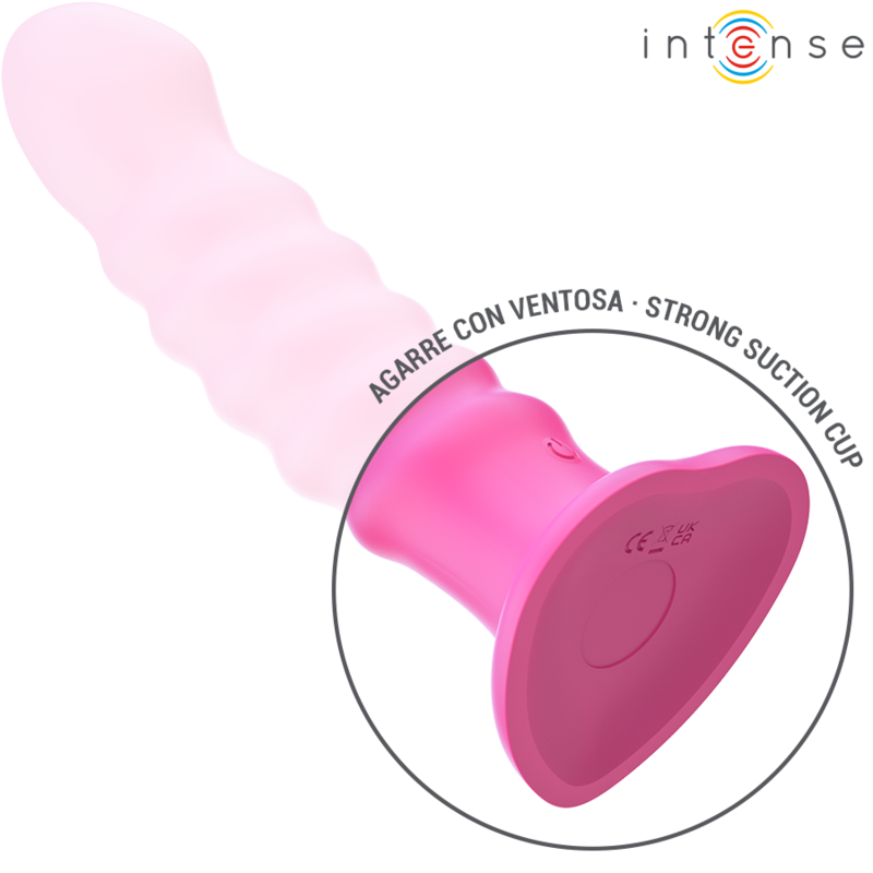 INTENSE - CINDY VIBRATOR SIZE L SPIRAL DESIGN 10 VIBRATIONS PINK REMOTE CONTROL - My naughty haven #