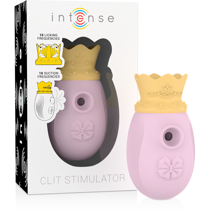 INTENSE - CLITORIS STIMULATOR 10 SUCTION AND LICKING MODES - PINK - My naughty haven #