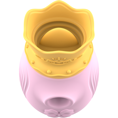 INTENSE - CLITORIS STIMULATOR 10 SUCTION AND LICKING MODES - PINK - My naughty haven #