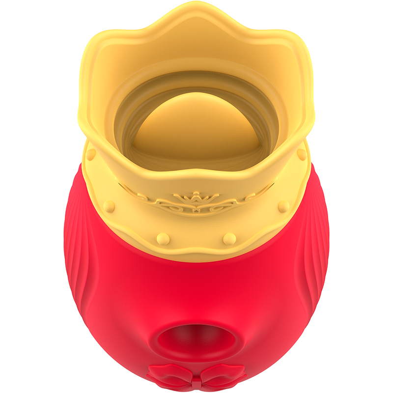 INTENSE - CLITORIS STIMULATOR 10 SUCTION AND LICKING MODES - RED - My naughty haven #