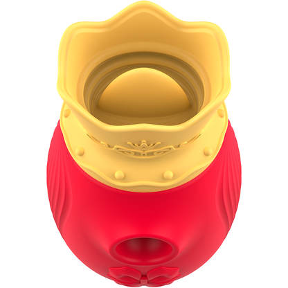 INTENSE - CLITORIS STIMULATOR 10 SUCTION AND LICKING MODES - RED - My naughty haven #