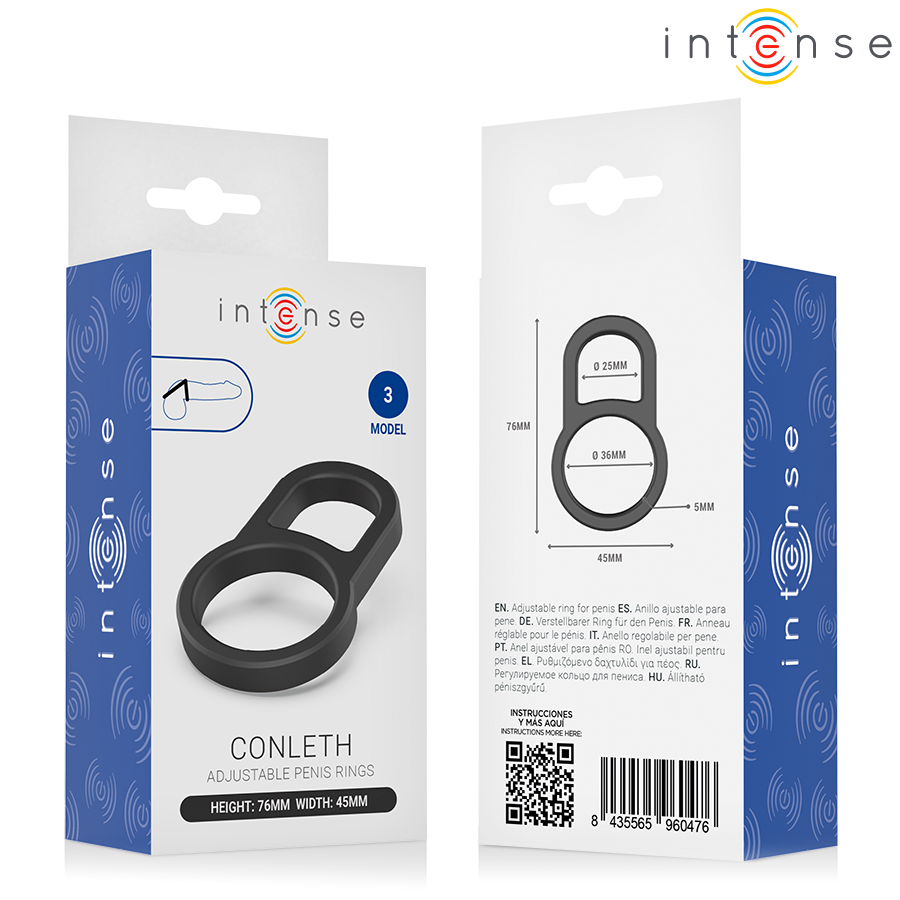 INTENSE - CONLETH ADJUSTABLE DOUBLE PENIS RING MODEL 3 - My naughty haven #