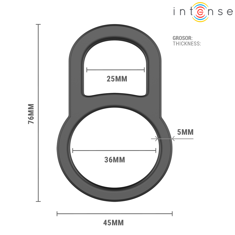 INTENSE - CONLETH ADJUSTABLE DOUBLE PENIS RING MODEL 3 - My naughty haven #