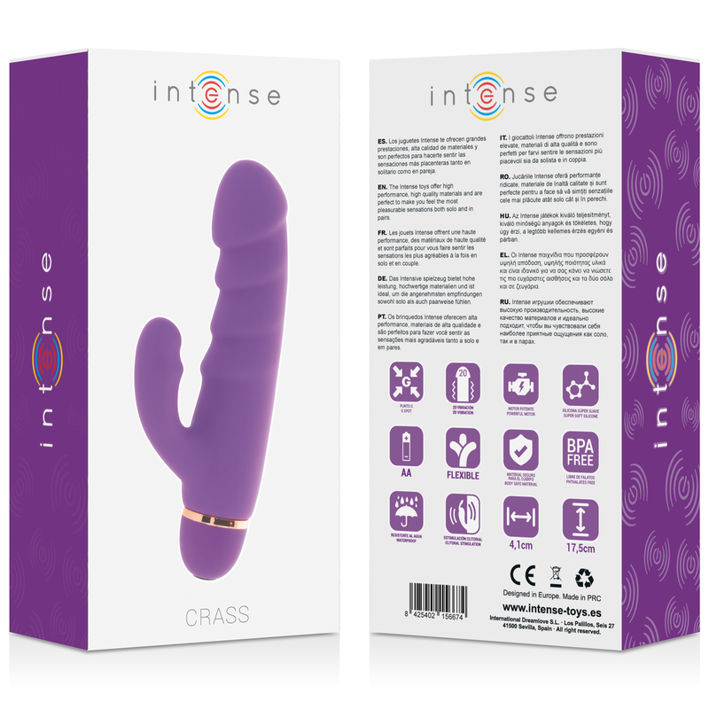 INTENSE - CRASS 20 SPEEDS SILICONE LILAC - My naughty haven #