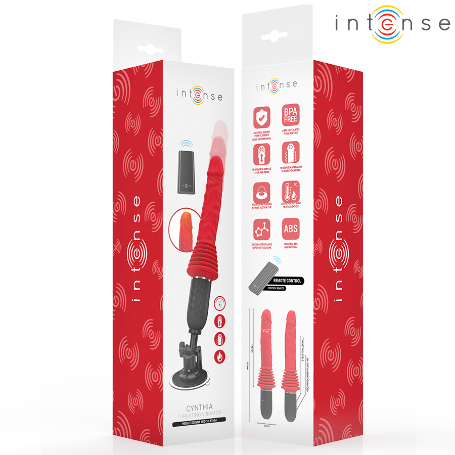 INTENSE - CYNTHIA REMOTE CONTROL THRUSTING VIBRATOR WITH HEAT - My naughty haven #
