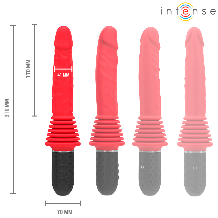 INTENSE - CYNTHIA REMOTE CONTROL THRUSTING VIBRATOR WITH HEAT - My naughty haven #