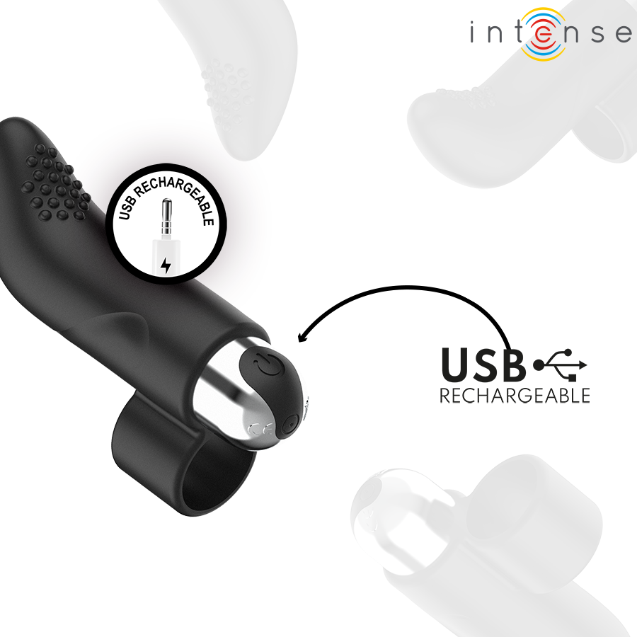 INTENSE - DAMIANO RECHARGEABLE FINGER STIMULATOR - My naughty haven #