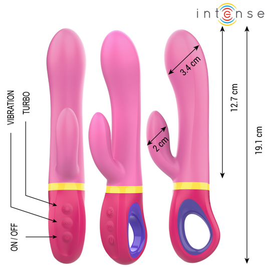INTENSE - DAPHNE PINK RABBIT VIBRATOR - My naughty haven #