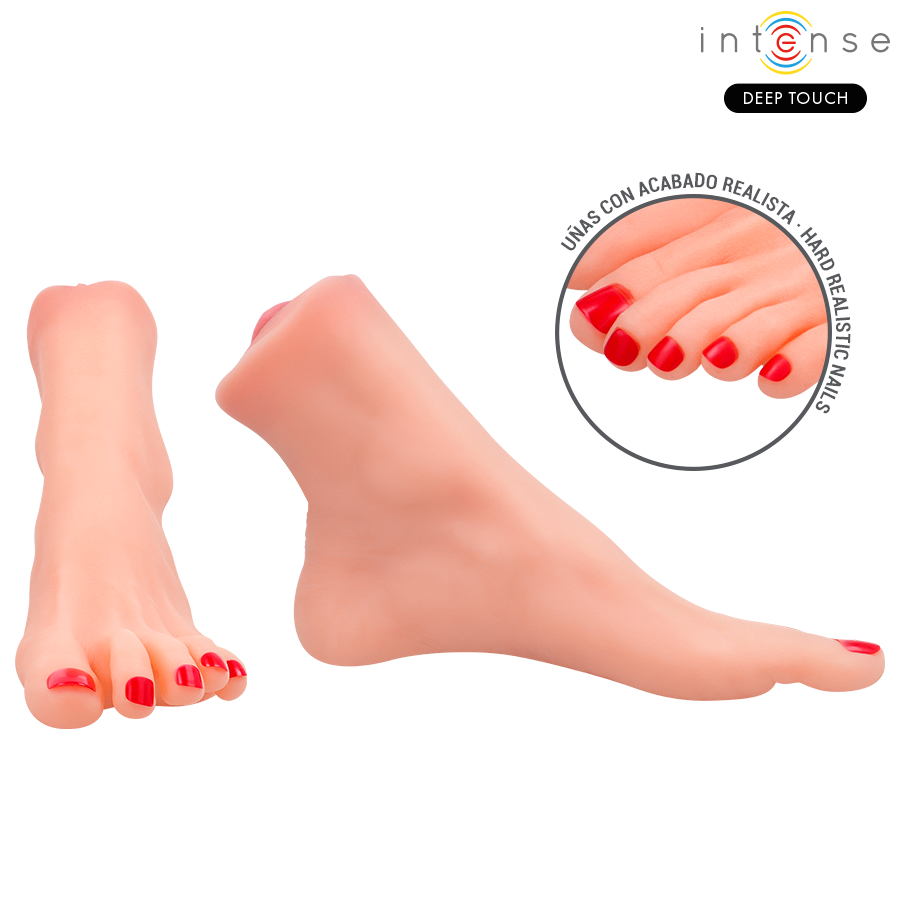 INTENSE DEEP TOUCH - GABBIE TWO-PIECE FOOT-SHAPED MASTUBADOR - My naughty haven #