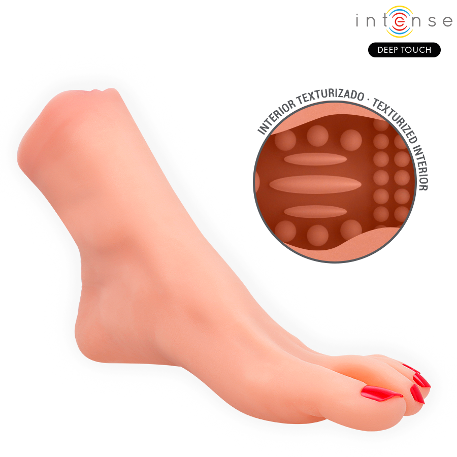 INTENSE DEEP TOUCH - GABBIE TWO-PIECE FOOT-SHAPED MASTUBADOR - My naughty haven #