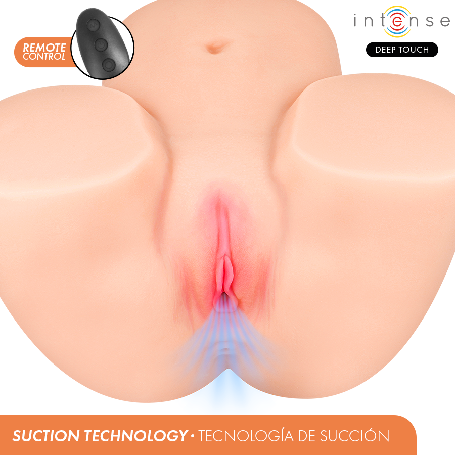 INTENSE DEEP TOUCH - GINGER VAGINAL MASTURBATOR WITH SUCTION, HEAT, VIBRATION AND VOICE EFFECTS WITH REMOTE CONTROL 5.3 KG - My naughty haven #