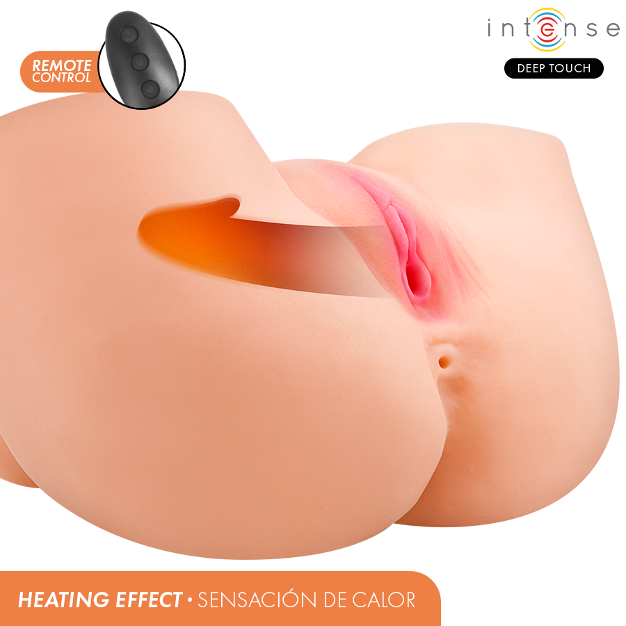 INTENSE DEEP TOUCH - GINGER VAGINAL MASTURBATOR WITH SUCTION, HEAT, VIBRATION AND VOICE EFFECTS WITH REMOTE CONTROL 5.3 KG - My naughty haven #