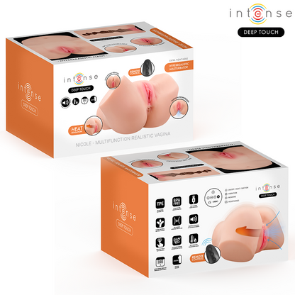INTENSE DEEP TOUCH - NICOLE VAGINAL MASTURBATOR WITH SUCTION, HEAT, VIBRATION AND VOICE EFFECTS WITH REMOTE CONTROL 5.3 KG - My naughty haven #