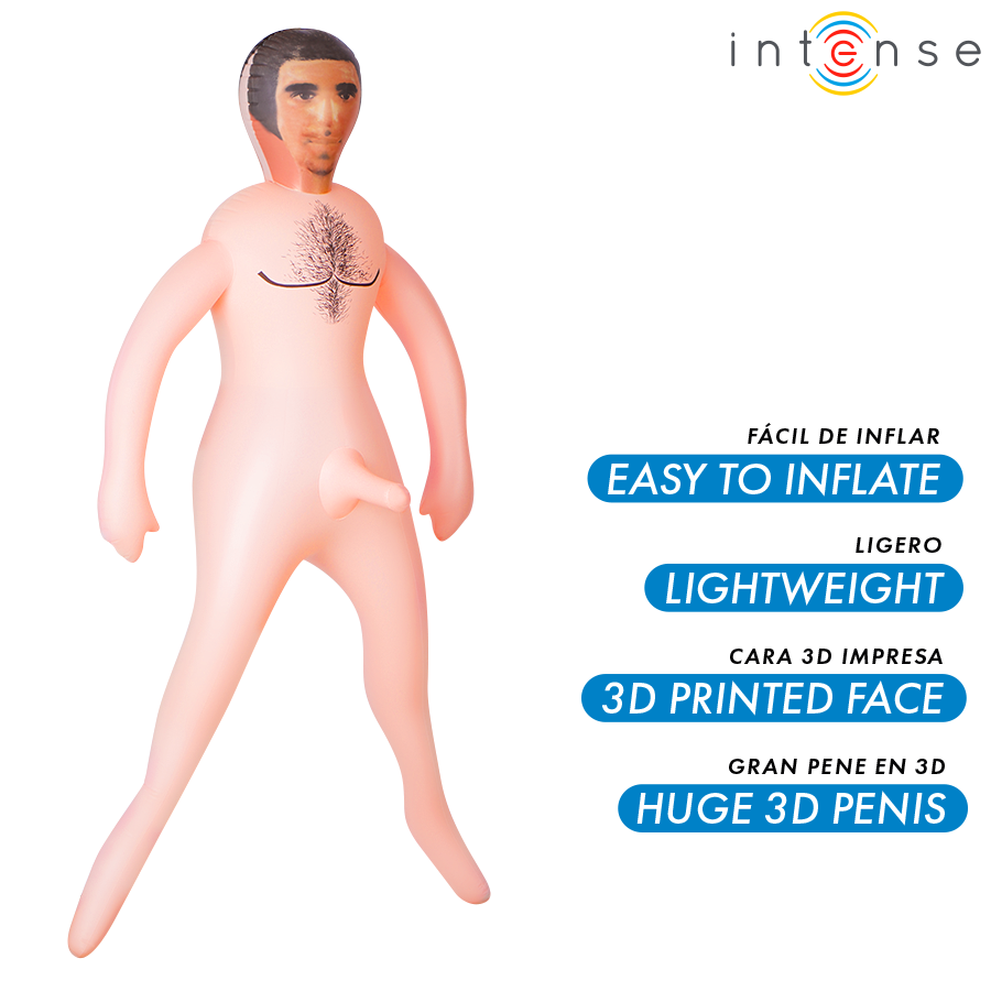 INTENSE DOLLS - ANTHONY INFLATABLE DOLL WITH 3D PENIS - My naughty haven #