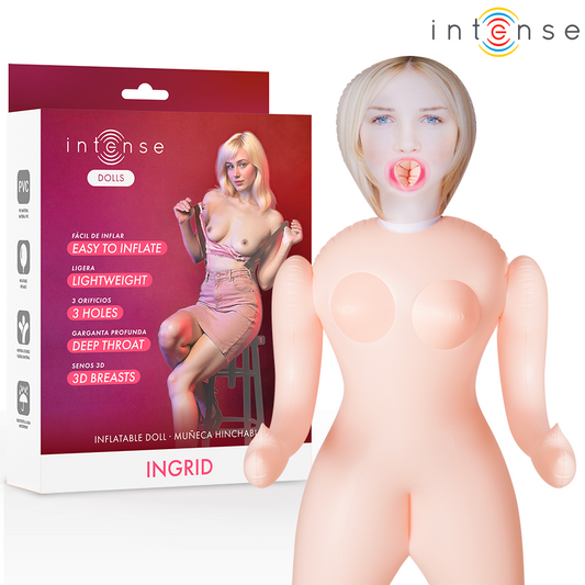 INTENSE DOLLS - INGRID INFLATABLE DOLL WITH THREE ORIFICES - My naughty haven #