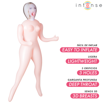 INTENSE DOLLS - INGRID INFLATABLE DOLL WITH THREE ORIFICES - My naughty haven #