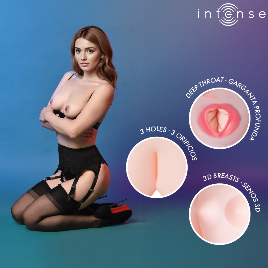 INTENSE DOLLS - MONIQUE INFLATABLE DOLL WITH THREE ORIFICES - My naughty haven #