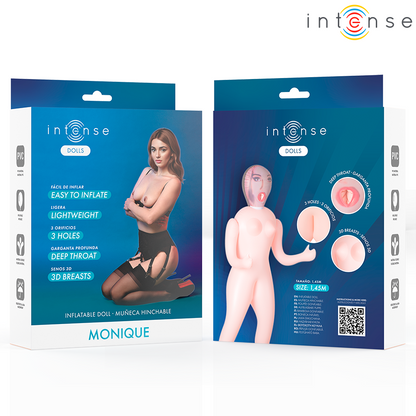 INTENSE DOLLS - MONIQUE INFLATABLE DOLL WITH THREE ORIFICES - My naughty haven #