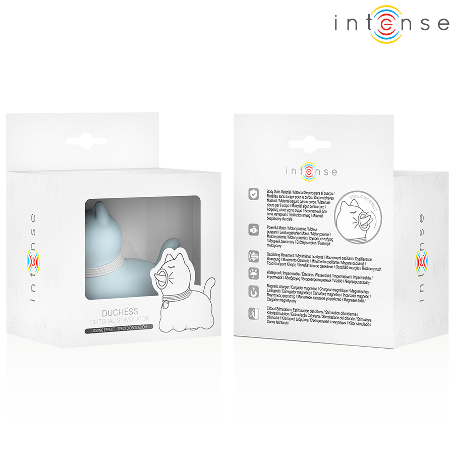 INTENSE - DUCHESS СТИМУЛАТОР С ВЪРТЯЩ СЕ ЕЗИК НА 360º, СИН
