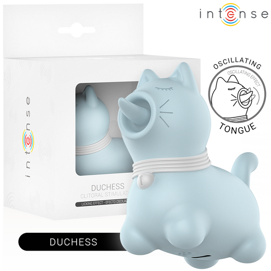 INTENSE - DUCHESS STIMULATOR WITH ROTATING TONGUE 360º BLUE - My naughty haven #