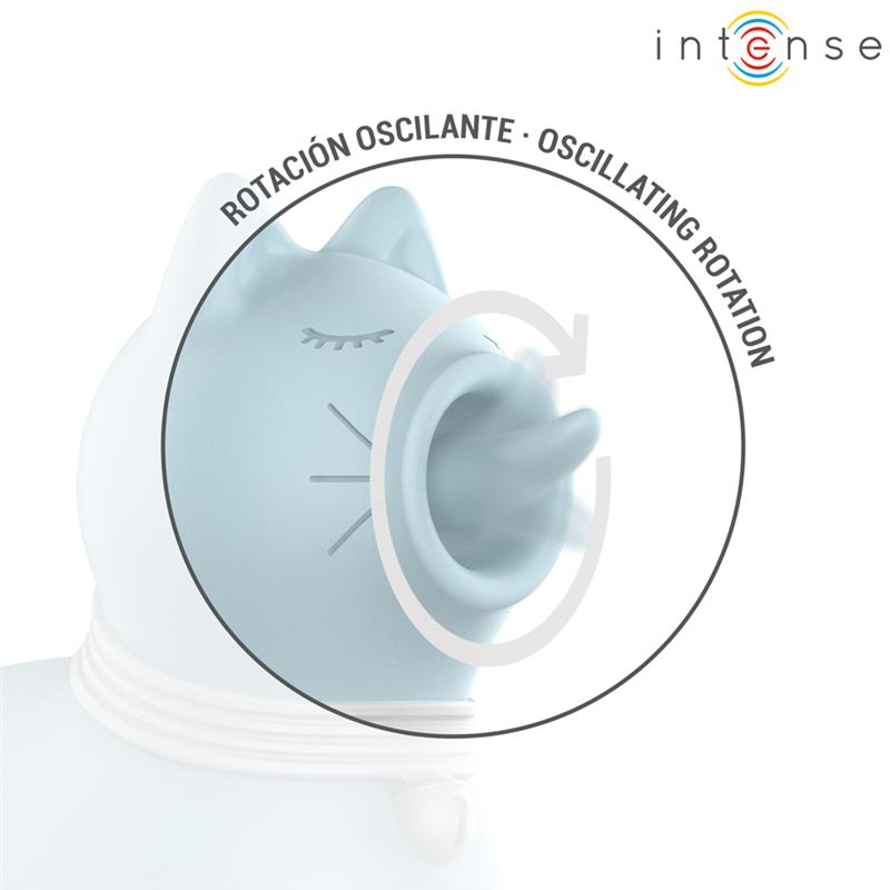 INTENSE - DUCHESS STIMULATOR WITH ROTATING TONGUE 360º BLUE - My naughty haven #