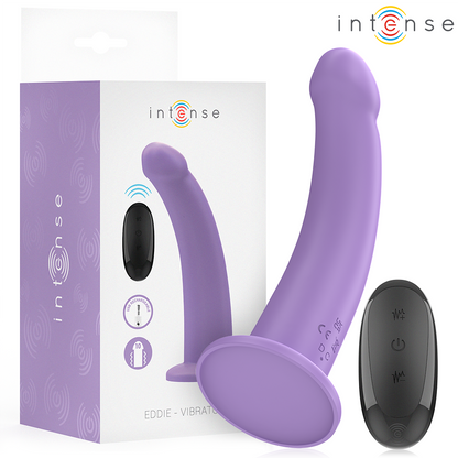 INTENSE - EDDIE VIBRATOR 17.5 CM 10 VIBRATIONS PURPLE REMOTE CONTROL - My naughty haven #