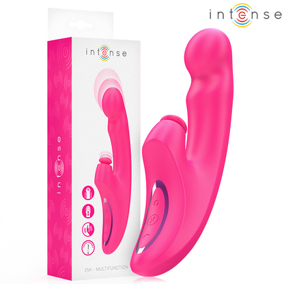 INTENSE - EMI VIBRATOR 13.5 CM MULTIFUNCTION 3 IN 1 10 VIBRATIONS PINK - My naughty haven #