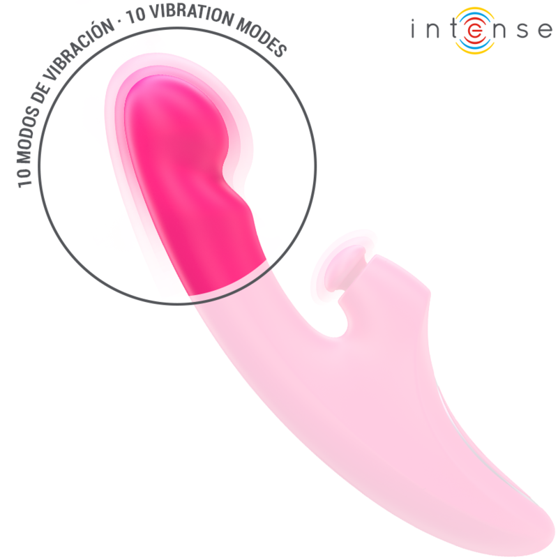 INTENSE - EMI VIBRATOR 13.5 CM MULTIFUNCTION 3 IN 1 10 VIBRATIONS PINK - My naughty haven #