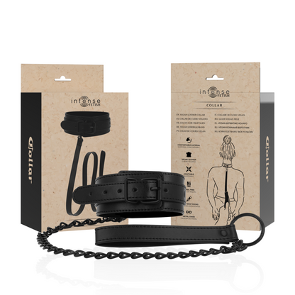 INTENSE - FETISH VEGAN LEATHER COLLAR - My naughty haven #