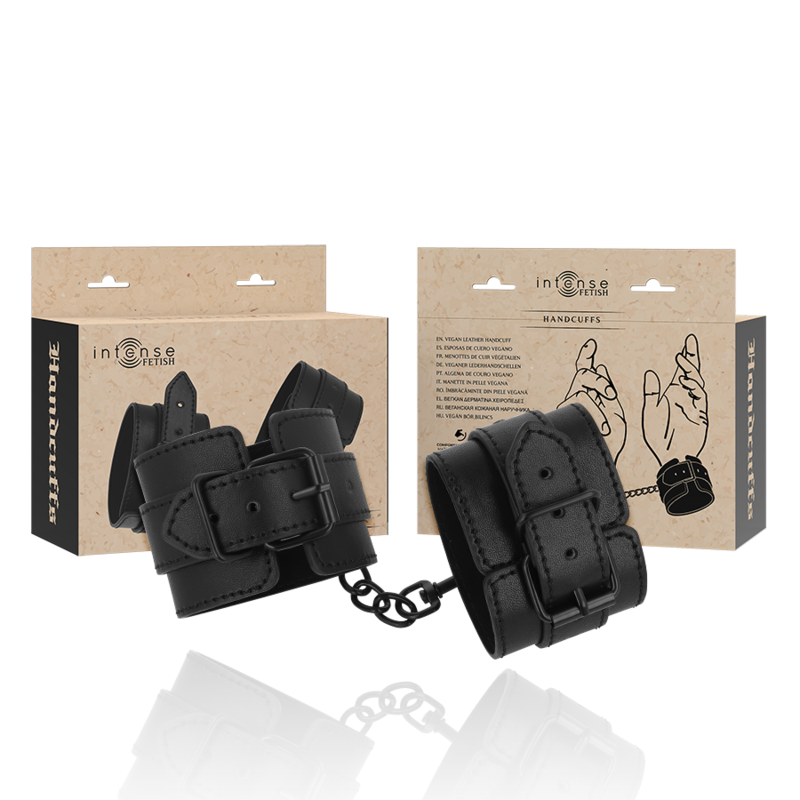 INTENSE - FETISH VEGAN LEATHER HANDCUFFS - My naughty haven #