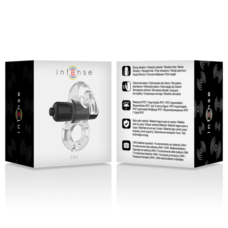 INTENSE - FRY TRANSPARENT VIBRATING RING - My naughty haven #