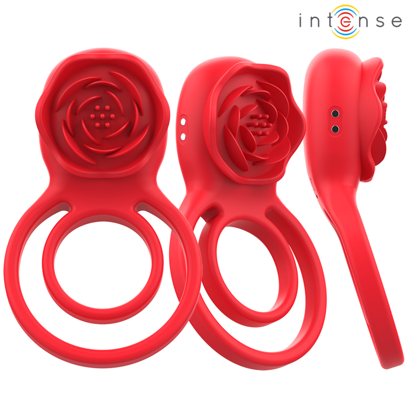 INTENSE - GAIL STIMULATOR ROSE 10 VIBRATIONS RED REMOTE CONTROL - My naughty haven #