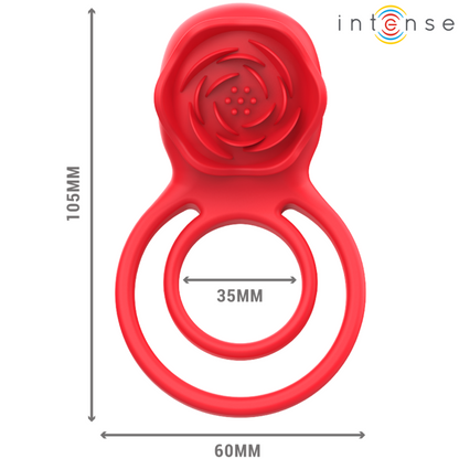 INTENSE - GAIL STIMULATOR ROSE 10 VIBRATIONS RED REMOTE CONTROL - My naughty haven #