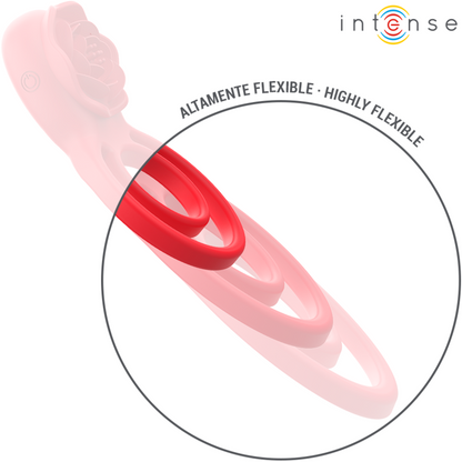 INTENSE - GAIL STIMULATOR ROSE 10 VIBRATIONS RED REMOTE CONTROL - My naughty haven #
