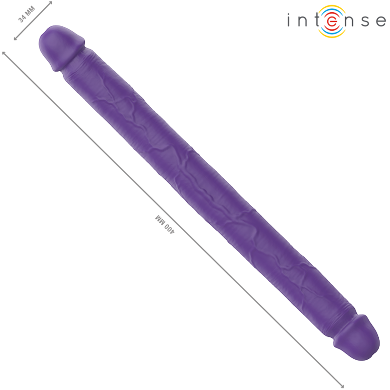 INTENSE - GUNTER DILDO DOUBLE VIBRATOR 40 CM PURPLE REMOTE CONTROL - My naughty haven #