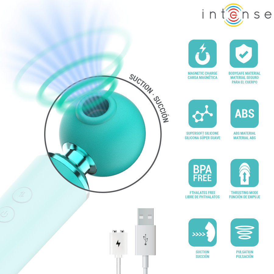 INTENSE - HAMBY MULTIFUNCTION SUCTION AND VIBRATION STIMULATOR - My naughty haven #