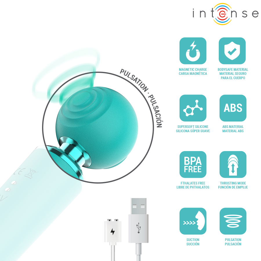 INTENSE - HAMBY MULTIFUNCTION SUCTION AND VIBRATION STIMULATOR - My naughty haven #