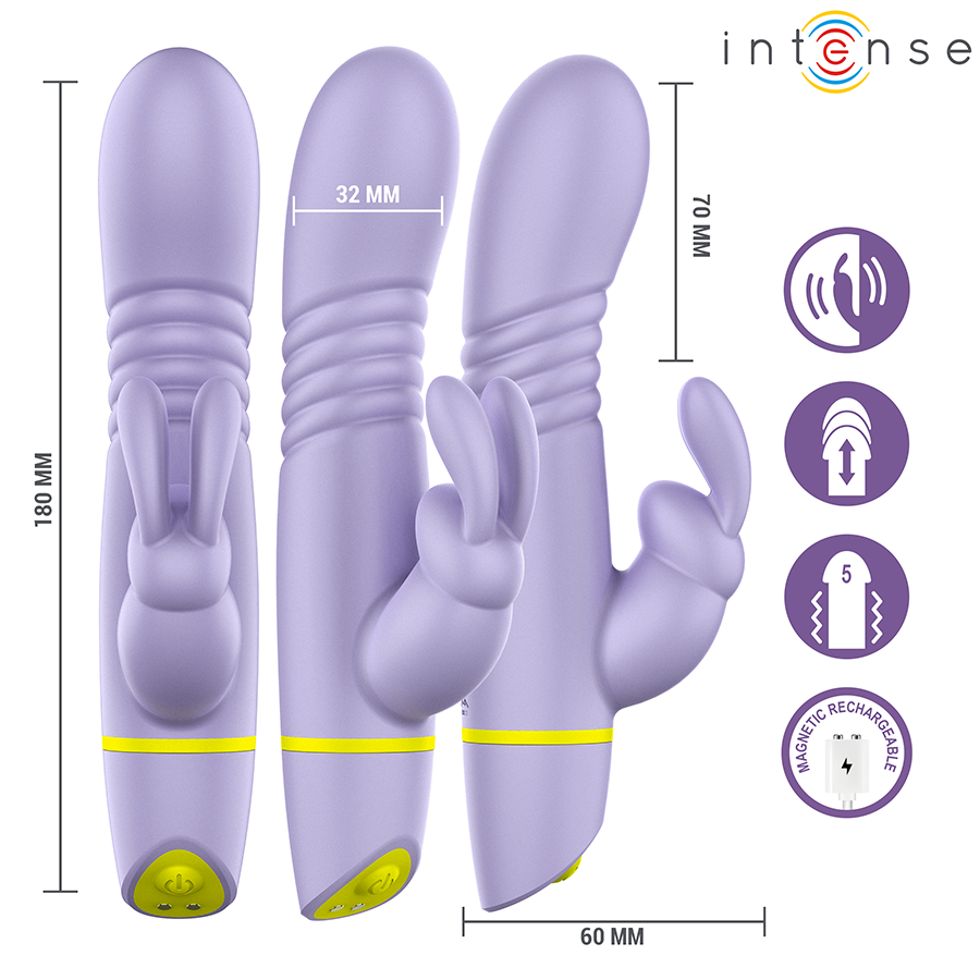 INTENSE - HELEN RABBIT STIMULATOR & THRUSTING VIBRATOR - My naughty haven #