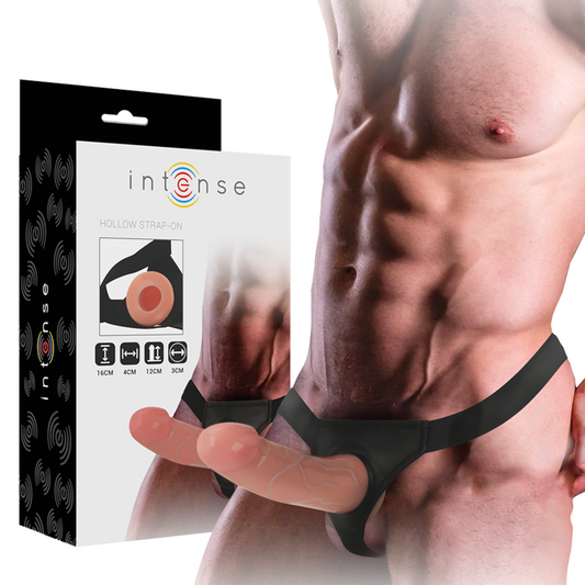 INTENSE - HOLLOW HARNESS WITH DILDO 16 X 3 CM - My naughty haven #